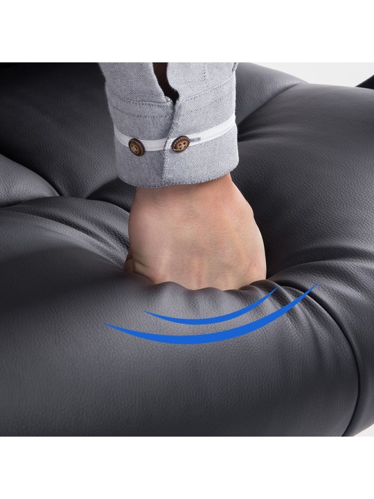 Chaise de bureau Poséidon, noir