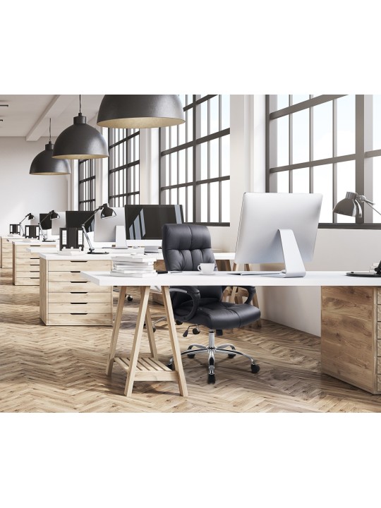 Chaise de bureau Poséidon, noir