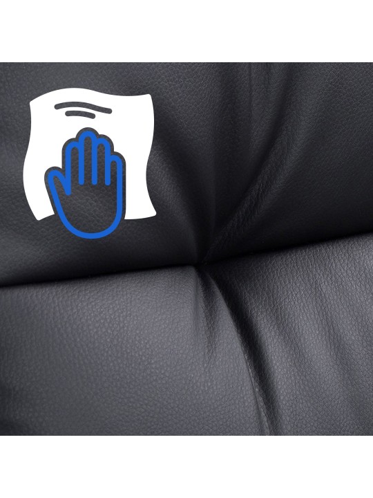 Chaise de bureau Poséidon, noir