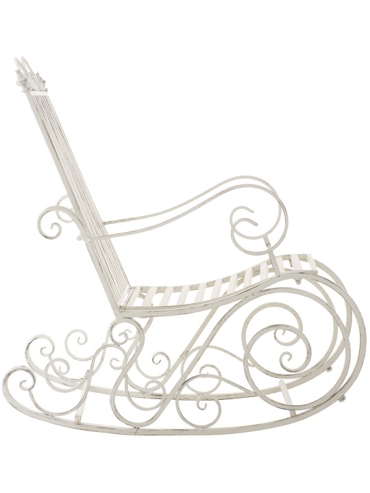 Chaise à bascule Smilla, blanc antique Chaise à bascule Smilla, blanc antique