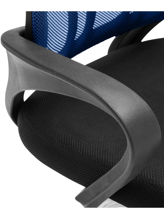 Chaise visiteur Eureka, bleu