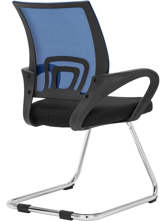 Chaise visiteur Eureka, bleu