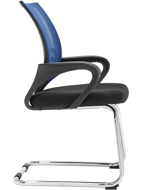 Chaise visiteur Eureka, bleu