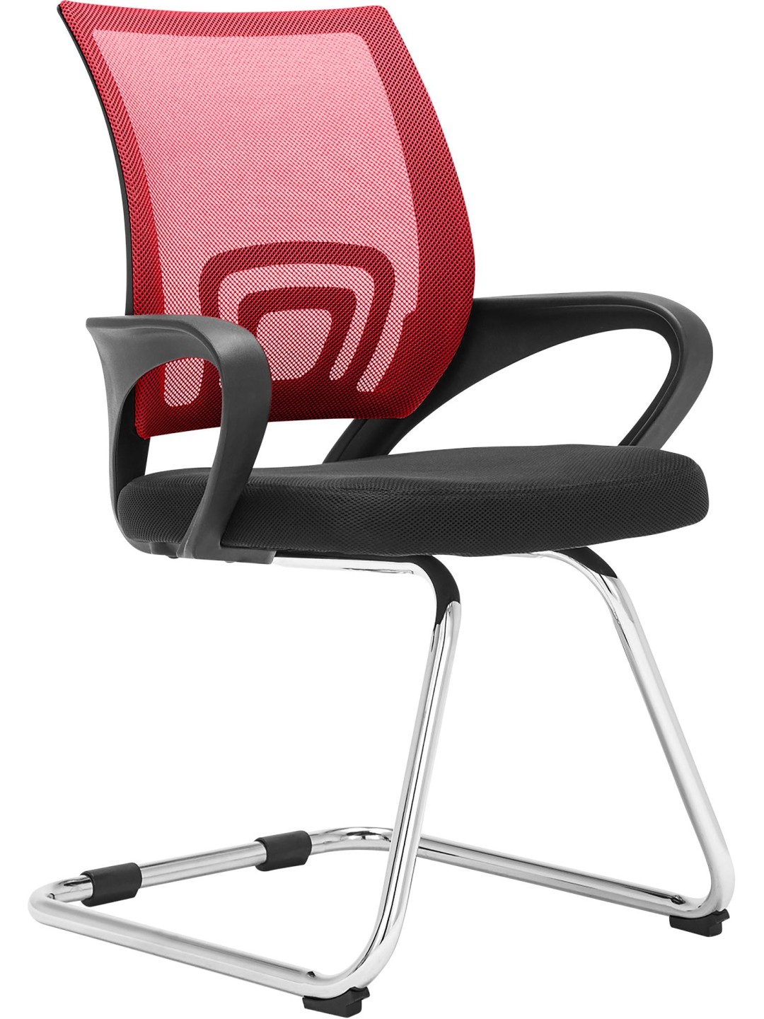 Chaise visiteur Eureka, rouge