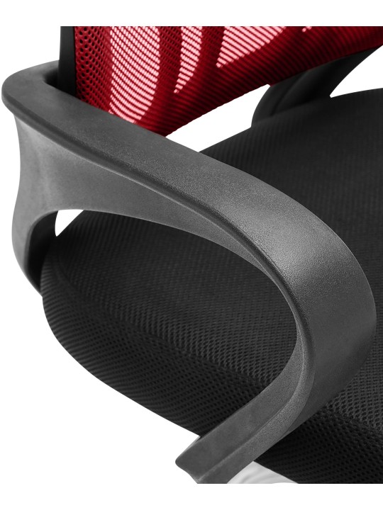 Chaise visiteur Eureka, rouge