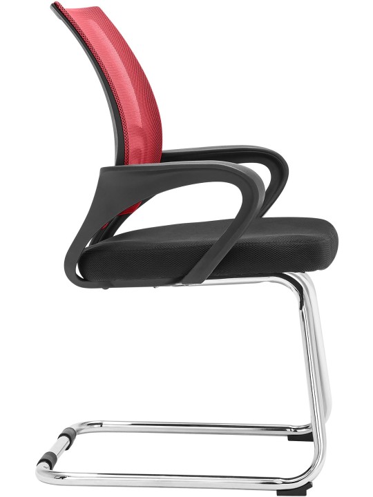Chaise visiteur Eureka, rouge