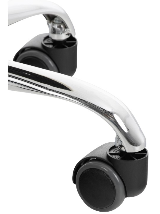 Lot de 2 tabourets de travail Reno simili cuir, noir