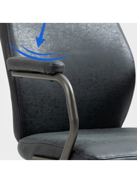 Chaise de bureau Pocatello, noir antique