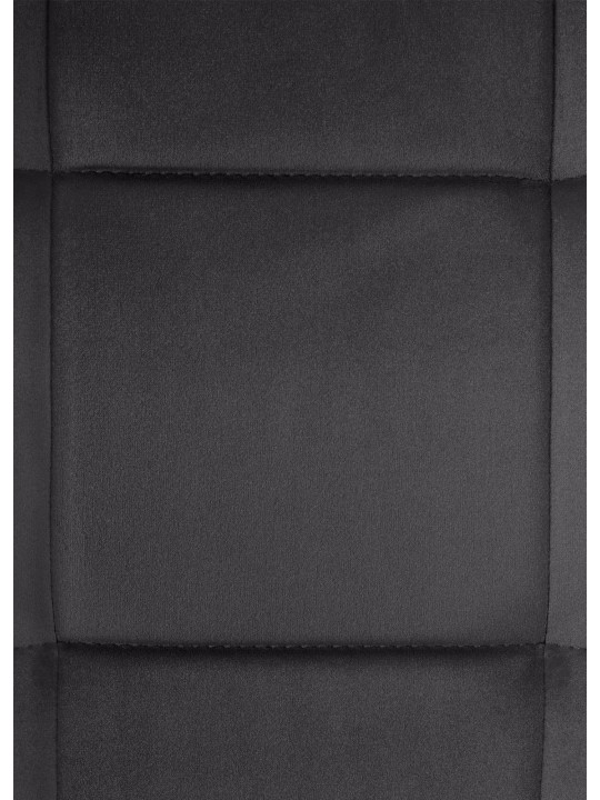 Lot de 2 chaises de salle à manger velours Vermont, noir