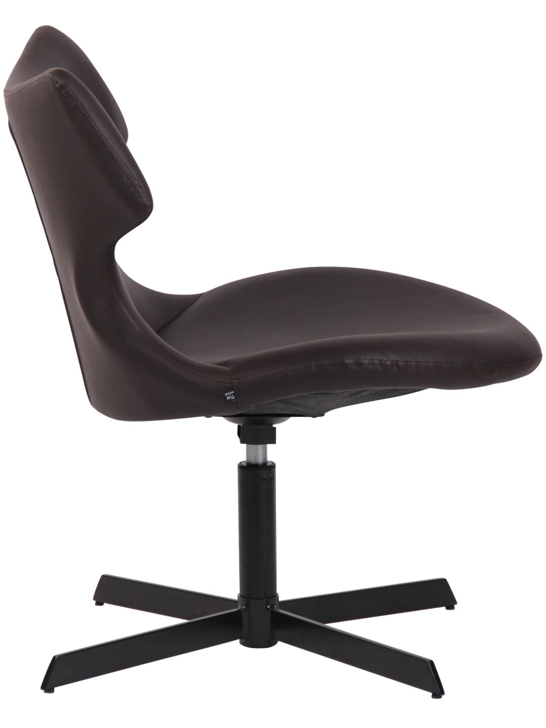 Chaise longue Welland simili cuir, brun