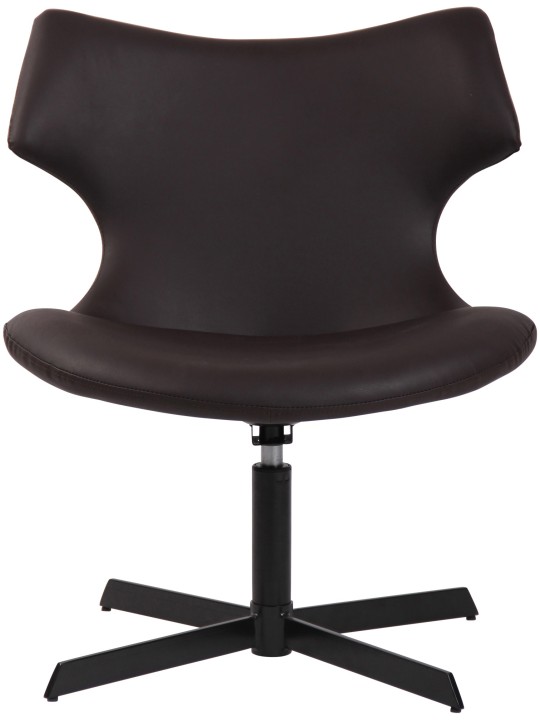 Chaise longue Welland simili cuir, brun