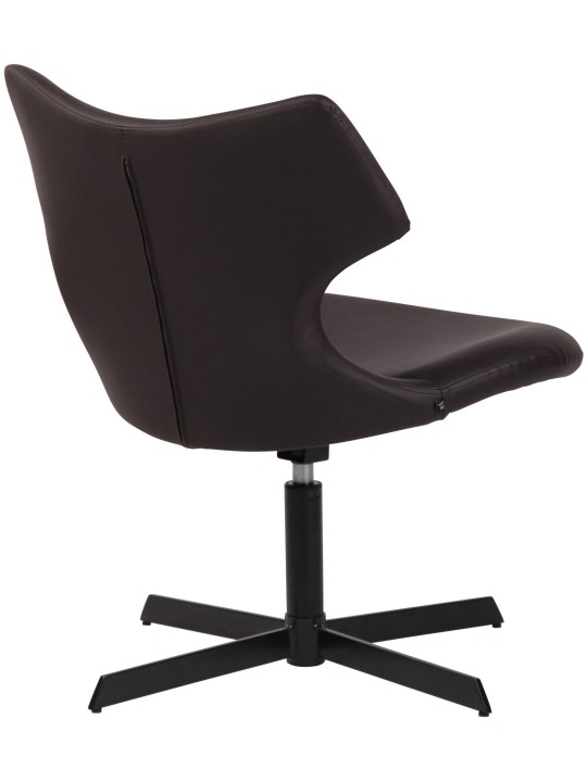 Chaise longue Welland simili cuir, brun