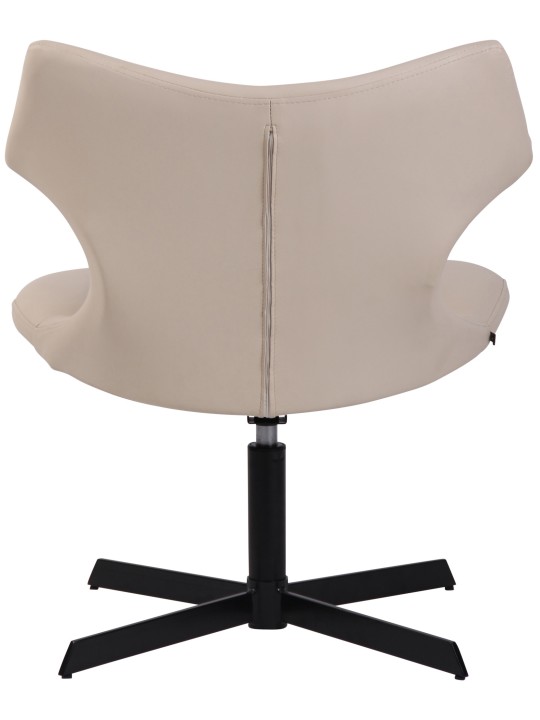 Chaise longue Welland simili cuir, crème