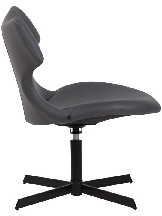 Chaise longue Welland simili cuir, gris