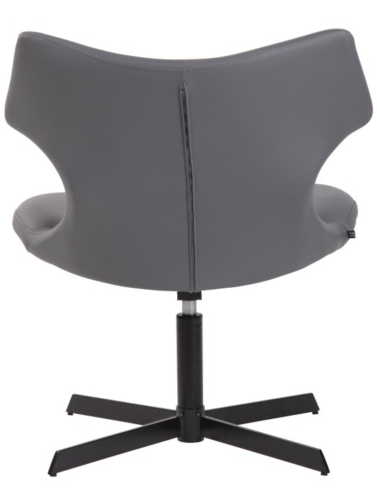 Chaise longue Welland simili cuir, gris