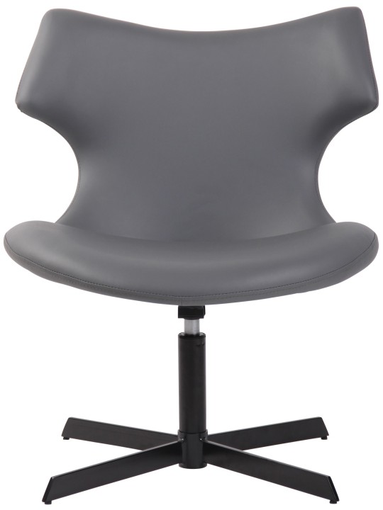 Chaise longue Welland simili cuir, gris