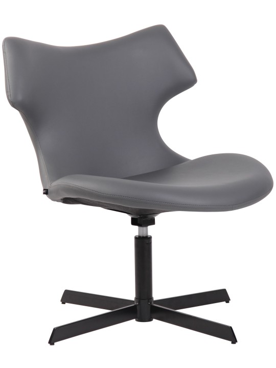 Chaise longue Welland simili cuir, gris