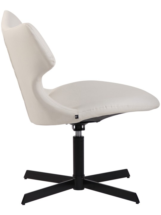 Chaise longue Welland simili cuir, blanc