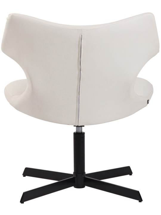 Chaise longue Welland simili cuir, blanc