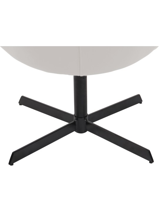 Chaise longue Welland simili cuir, blanc