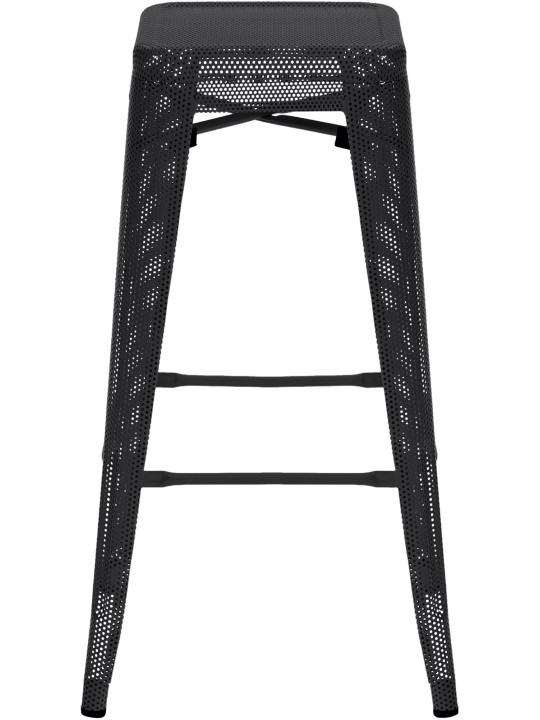Ensemble de 4 tabourets de bar Fletcher, noir