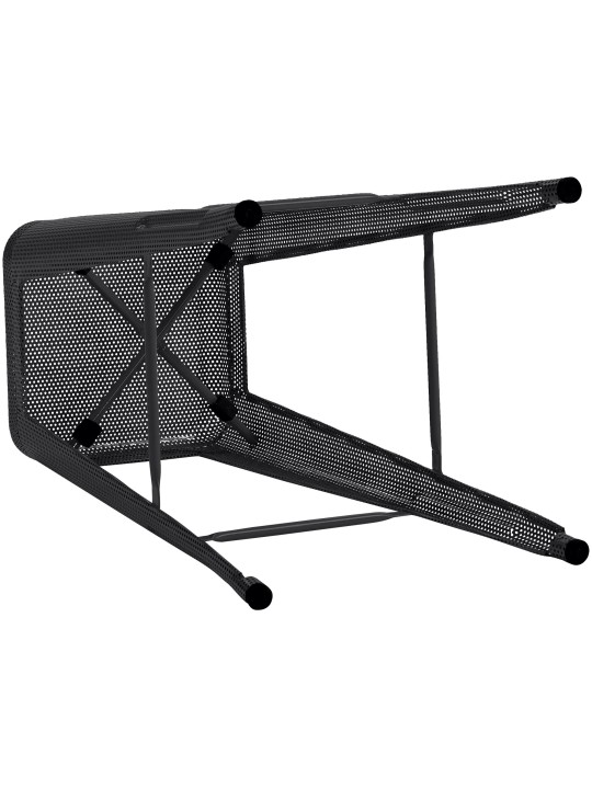 Ensemble de 4 tabourets de bar Fletcher, noir