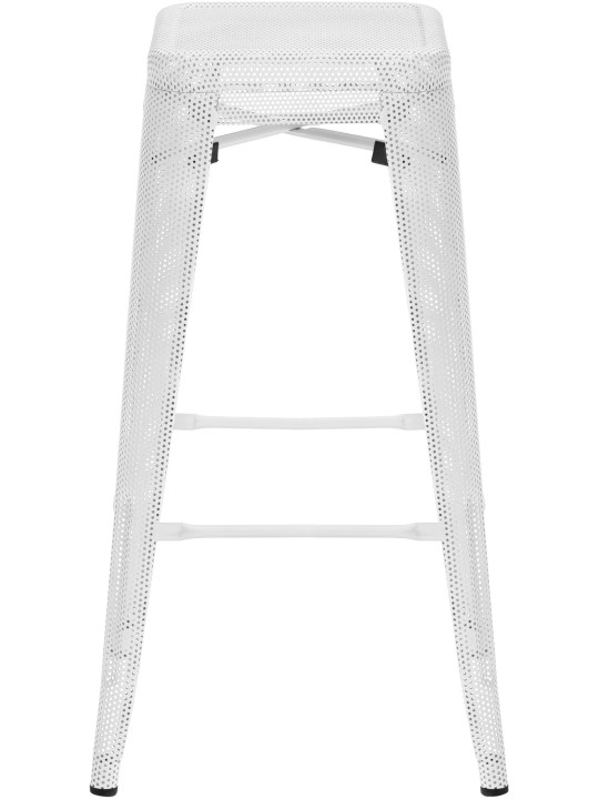 Ensemble de 4 tabourets de bar Fletcher, blanc