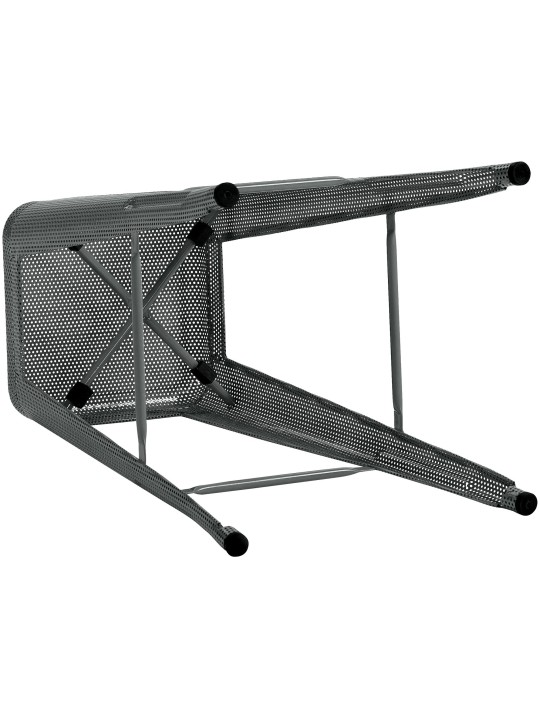 Ensemble de 4 tabourets de bar Fletcher, gris