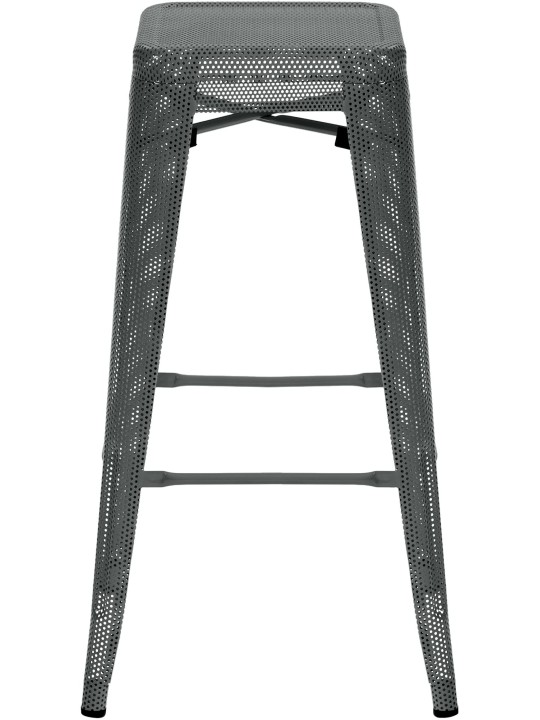 Ensemble de 4 tabourets de bar Fletcher, gris