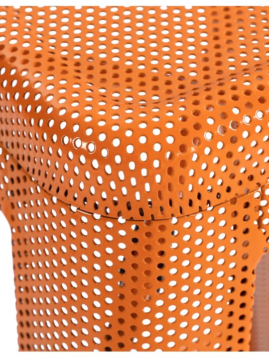 Ensemble de 4 tabourets de bar Fletcher, orange