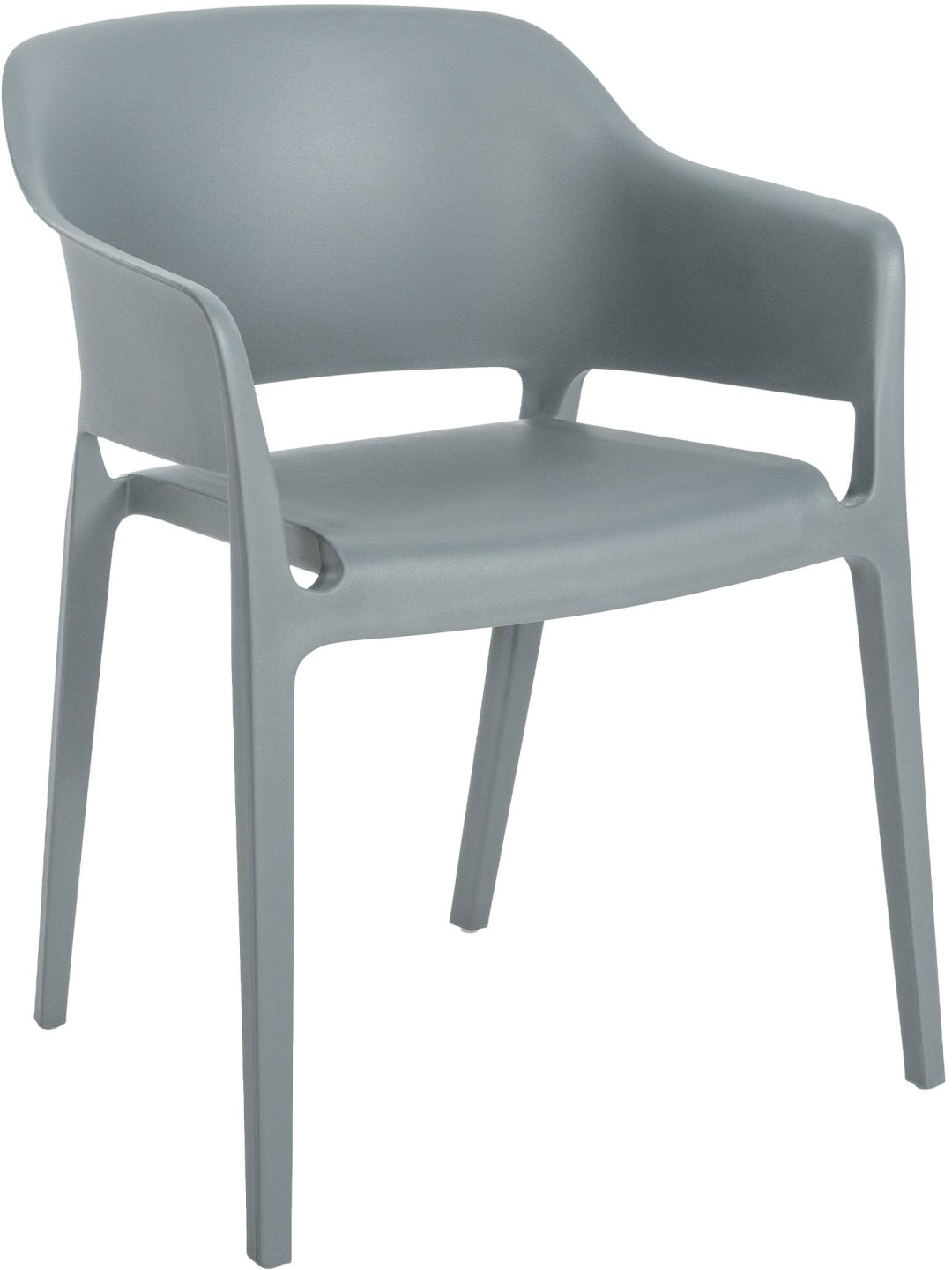 Chaise empilable Puebla, gris