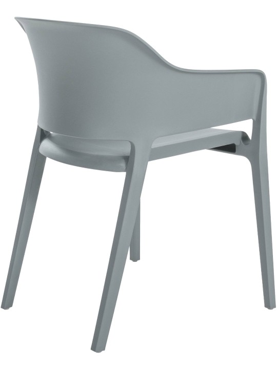 Chaise empilable Puebla, gris