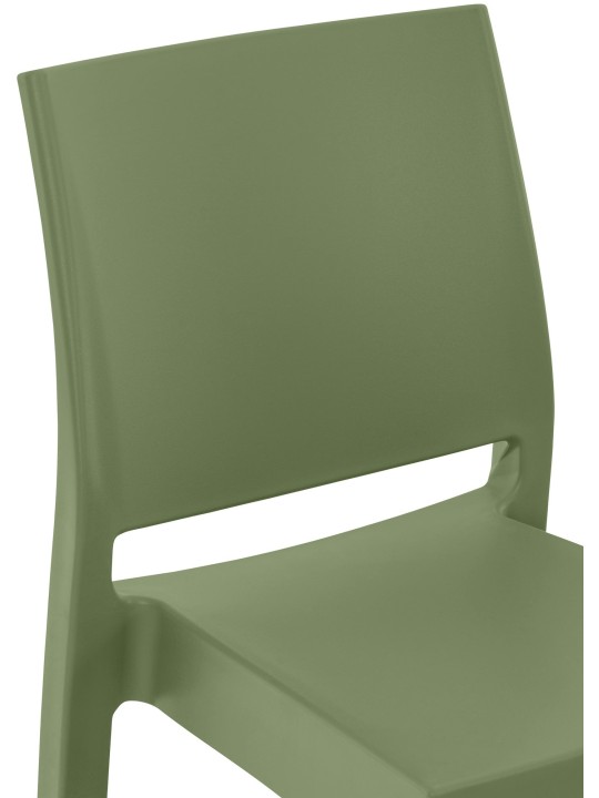 Lot de 2 tabourets de bar Maya, olive