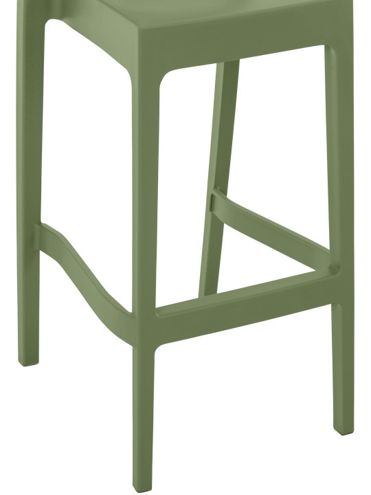 Lot de 2 tabourets de bar Maya, olive