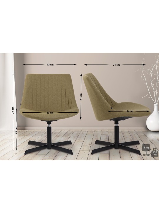 Chaise longue Granby, vert