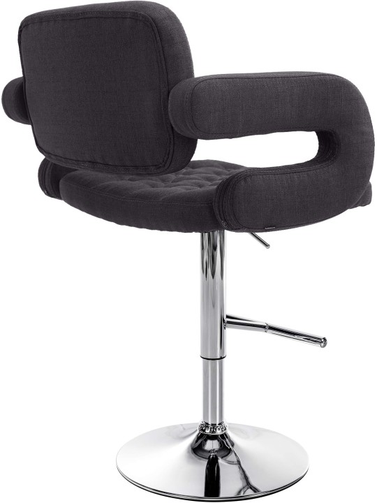 Tabouret de bar Dublin FABRIC C, noir