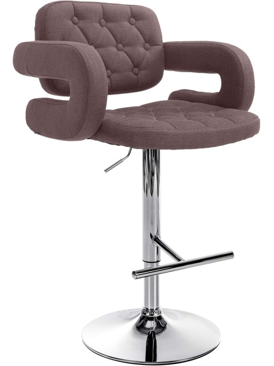 Tabouret de bar Dublin FABRIC C, brun
