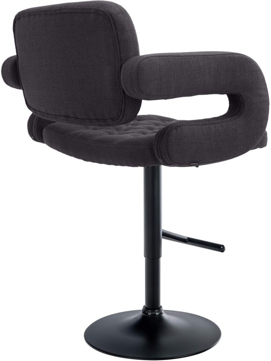 Tabouret de bar Dublin FABRIC, noir