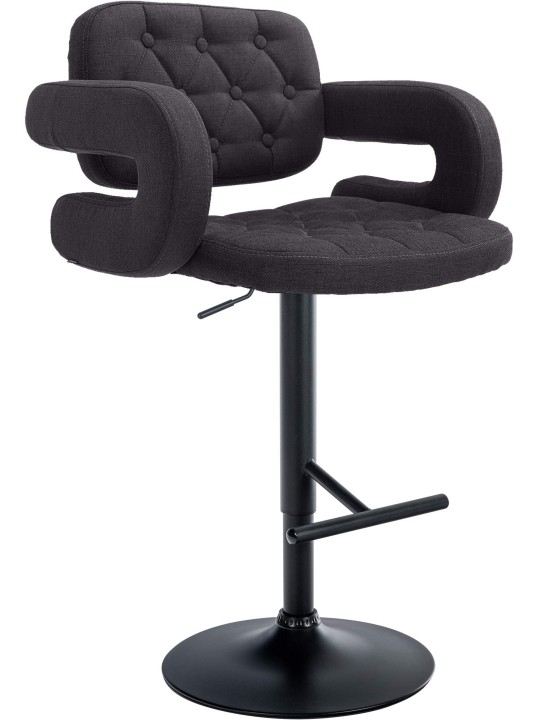 Tabouret de bar Dublin FABRIC, noir