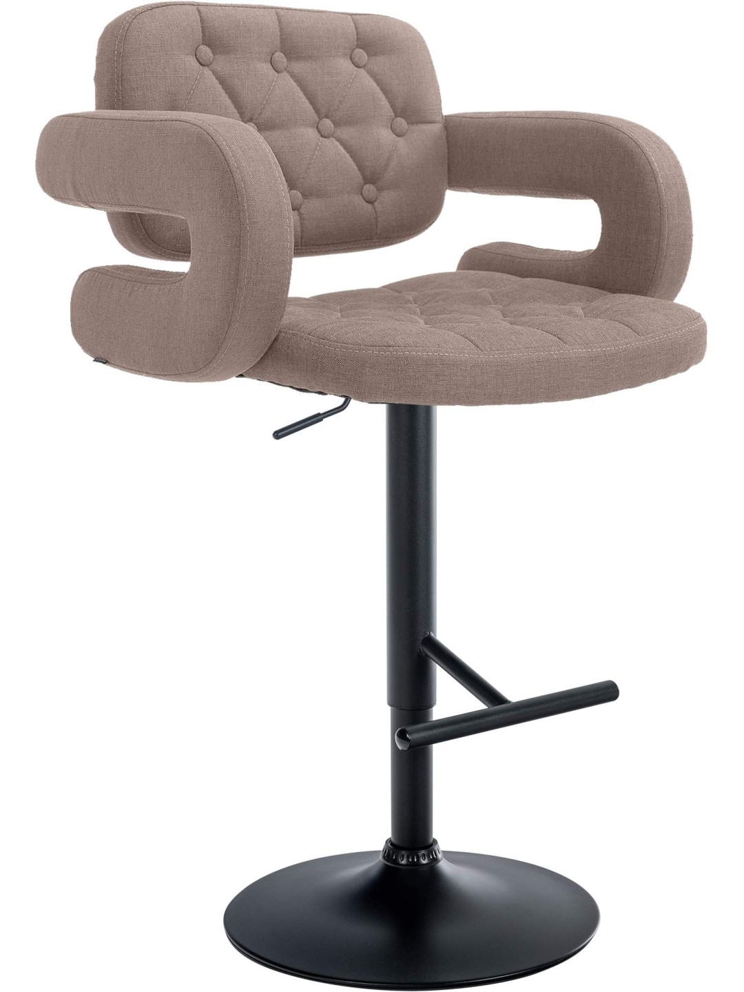 Tabouret de bar Dublin FABRIC, taupe