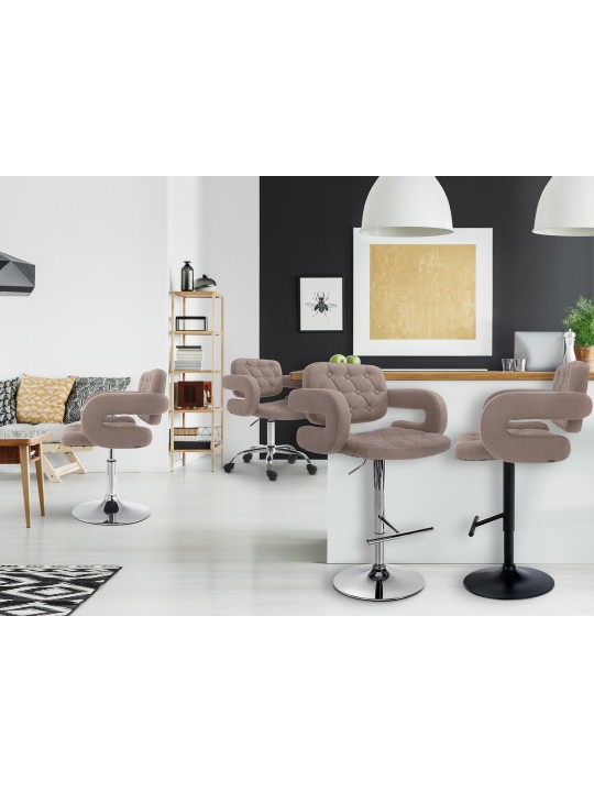 Tabouret de bar Dublin FABRIC, taupe Tabouret de bar Dublin FABRIC, taupe