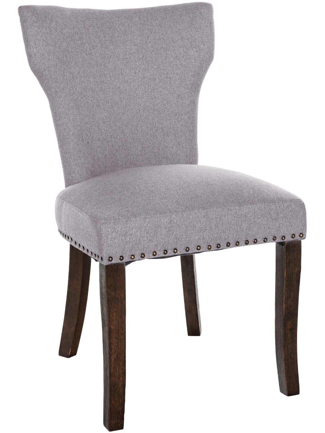 Chaise de salle à manger Zadar tissu antique-foncé, gris