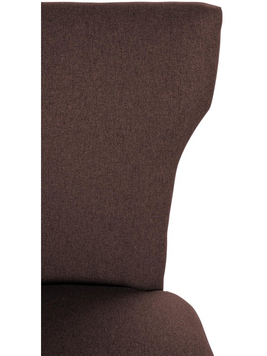 Chaise de salle à manger Zadar tissu antique-foncé, brun