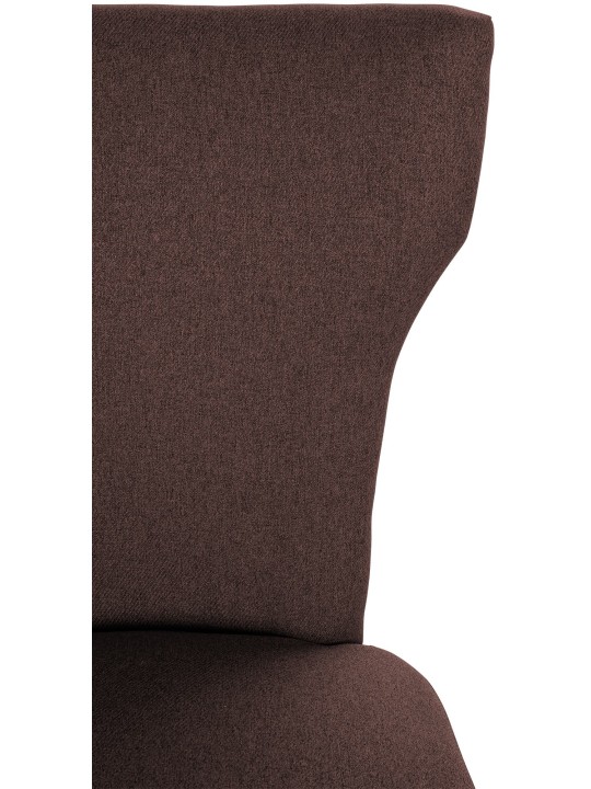 Chaise de salle à manger Zadar tissu antique-clair, brun