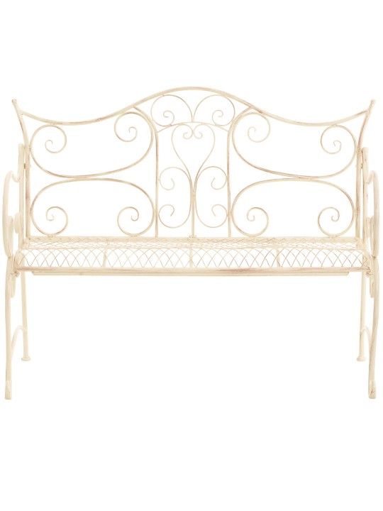 Banc de jardin Tara, crème antique