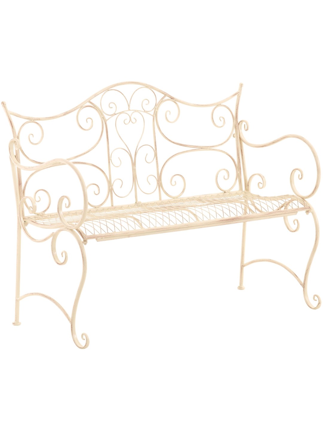 Banc de jardin Tara, crème antique