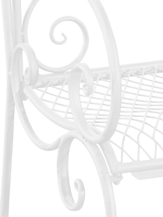 Banc de jardin Tara, blanc