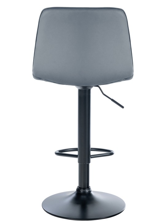 Lot de 2 tabourets de bar Lex simili cuir B, gris