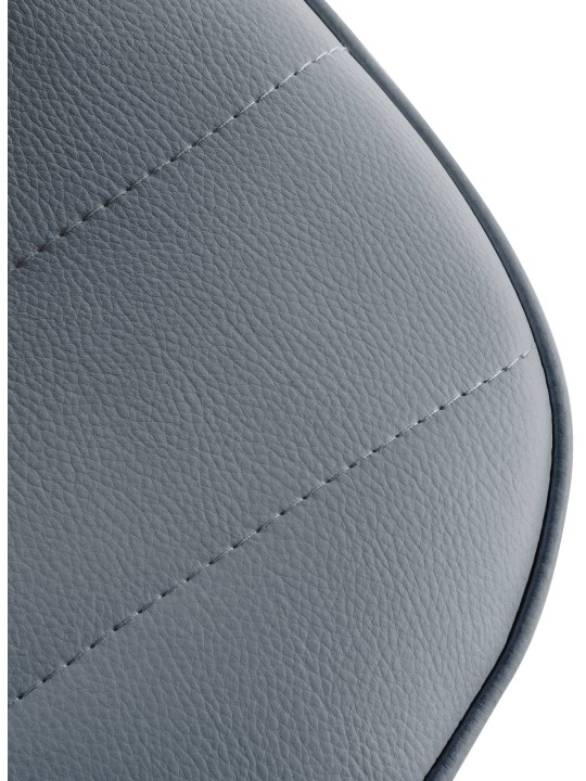 Lot de 2 tabourets de bar Lex simili cuir B, gris