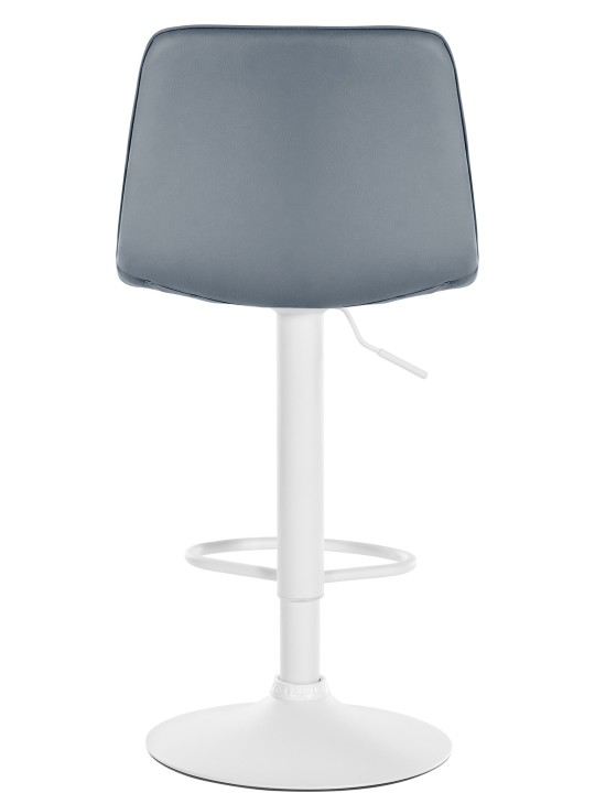 Lot de 2 tabourets de bar Lex simili cuir W, gris Lot de 2 tabourets de bar Lex simili cuir W, gris